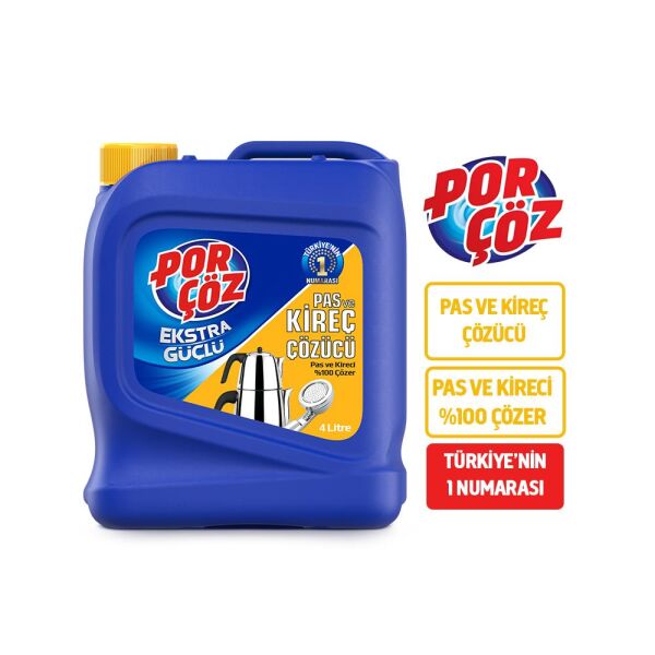 PORÇÖZ 4 LT KIREÇ VE PAS ÇÖZÜCÜ
