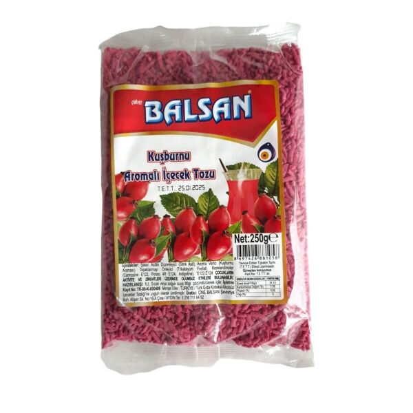 BALSAN GRANÜL KUŞBURNU 250 G.  AROMALI İÇECEK TOZU