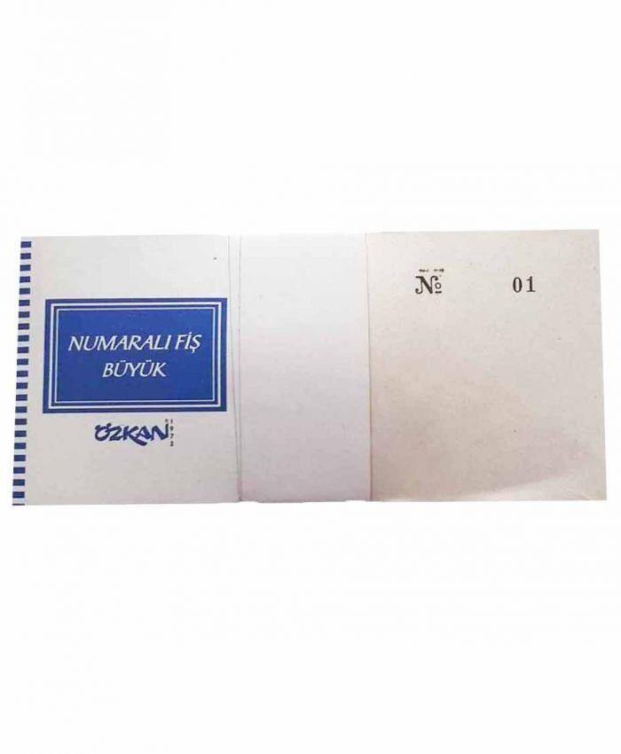 ÖZKAN FİŞ NUMARALI BÜYÜK 14*7 cm & KÜÇÜK 10,5*6 CM