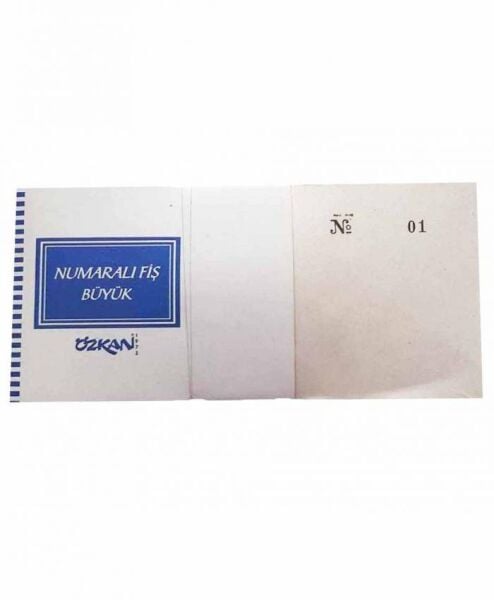 ÖZKAN FİŞ NUMARALI BÜYÜK 14*7 cm & KÜÇÜK 10,5*6 CM
