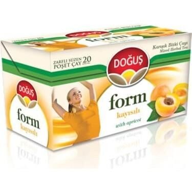 DOĞUŞ FORM KAYISILI 20 LI PK BİTKİ ÇAYI SÜZEN POŞET
