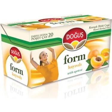 DOĞUŞ FORM KAYISILI 20 LI PK BİTKİ ÇAYI SÜZEN POŞET