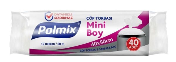 ÇÖP TORBASI MİNİ BOY 40*50 CM PK : 40 'LI DEİPLAST & CANHOME & ROLL-UP