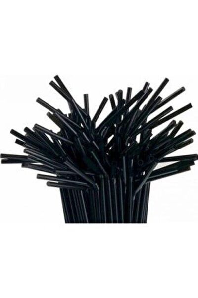 SİYAH KÖRÜKLÜ PİPET 21,5 CM PK:200 LÜ 5 MM ÇAP