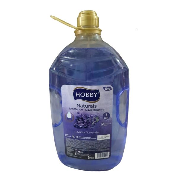 HOBBY SIVI SABUN GLİSERİNLİ 3 L. LAVANTA NATURALS SERİSİ