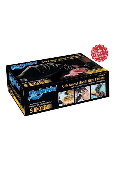 DOLPHIN NİTRİL SIYAH ELDIVEN S ÇOK AMAÇLI