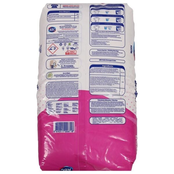 ABC MATİK 10 KG COLOR RENKLİLER İÇİN
