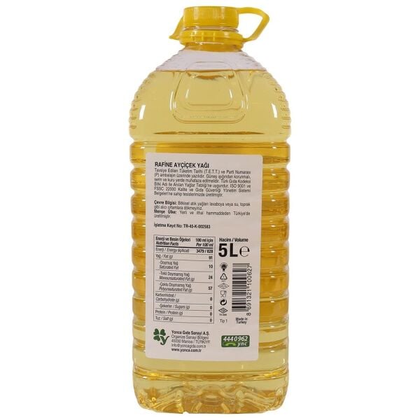 YONCA & TRAKYAĞ AYÇIÇEK YAGI 5 LT PET
