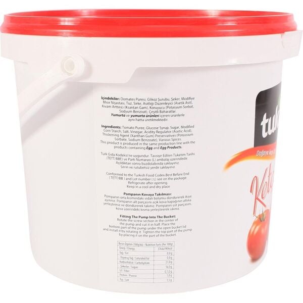 TUKAŞ KETÇAP KOVA 9 KG.