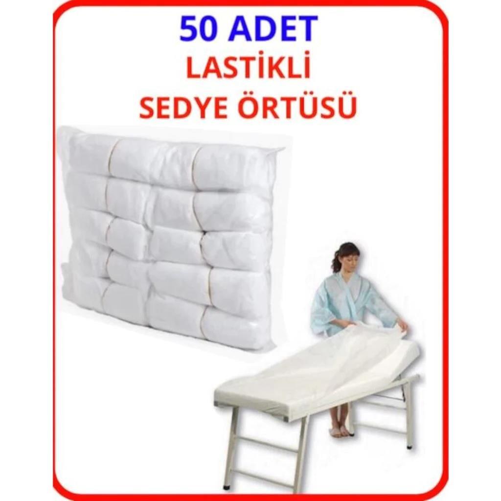 LASTİKLİ AĞDA SEDYE ÖRTÜSÜ 80*220 CM. PK:50 AD