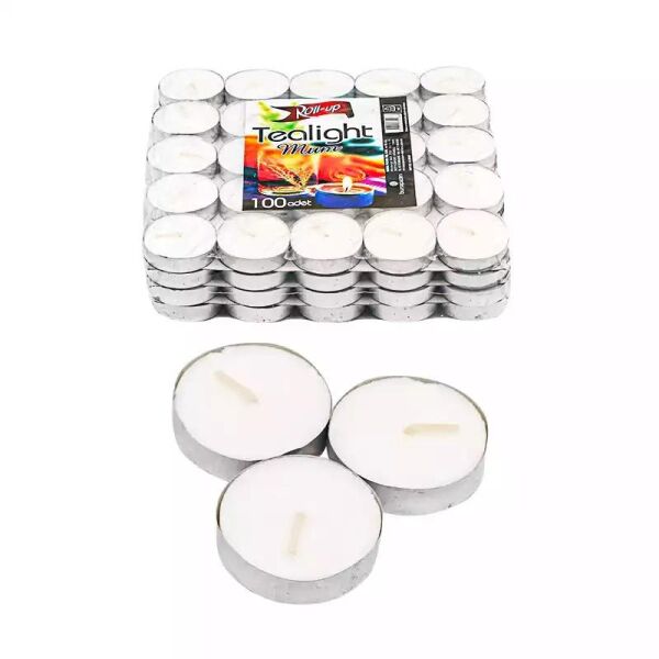 ROLL-UP TEALİGHT MUM 100 LÜ PK 765 G.