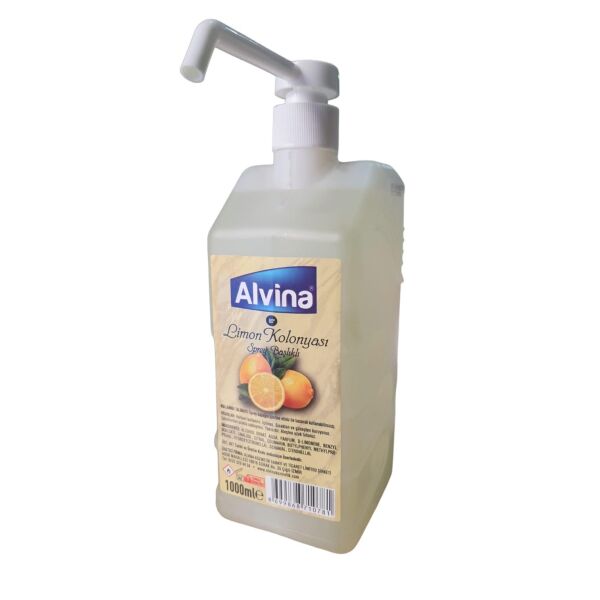 ALVİNA 1 LT SPREY LİMON KOLONYASI PET 80 DERECE