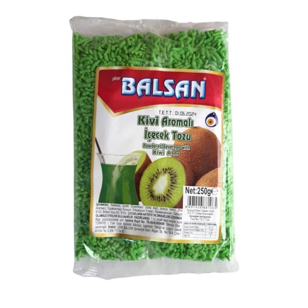 BALSAN GRANÜL KİVİ 250 G. AROMALI İÇECEK TOZU