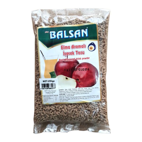 BALSAN GRANÜL ELMA 250 G.  AROMALI İÇECEK TOZU