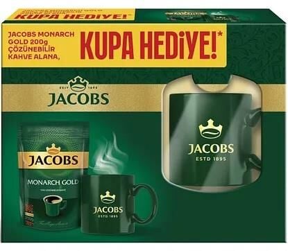 JACOBS MONARCH GOLD YEDEK 200 G. + KUPA HEDİYELİ