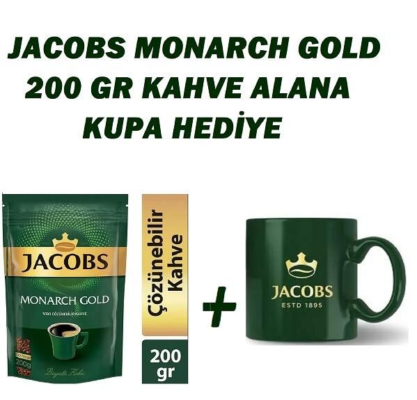 JACOBS MONARCH GOLD YEDEK 200 G. + KUPA HEDİYELİ