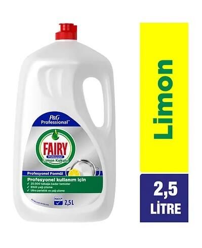 FAİRY 2,5 L. SIVI BULASIK DETERJANI PROFESYONEL