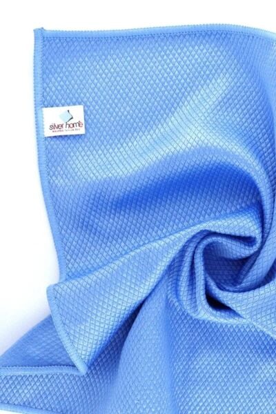 5 ADET SİLVER HOME 40*40 CM BAKLAVA DESEN MICROFIBER BEZ 48 G. 300 G.MSQR OVERLOKLU