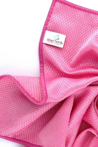 5 ADET SİLVER HOME 40*40 CM BAKLAVA DESEN MICROFIBER BEZ 48 G. 300 G.MSQR OVERLOKLU