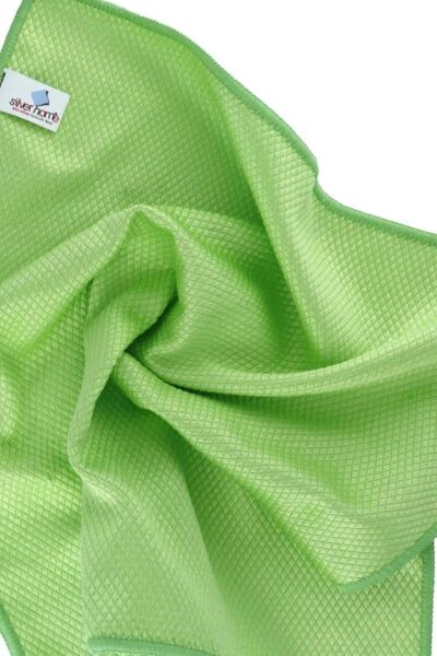 5 ADET SİLVER HOME 40*40 CM BAKLAVA DESEN MICROFIBER BEZ 48 G. 300 G.MSQR OVERLOKLU