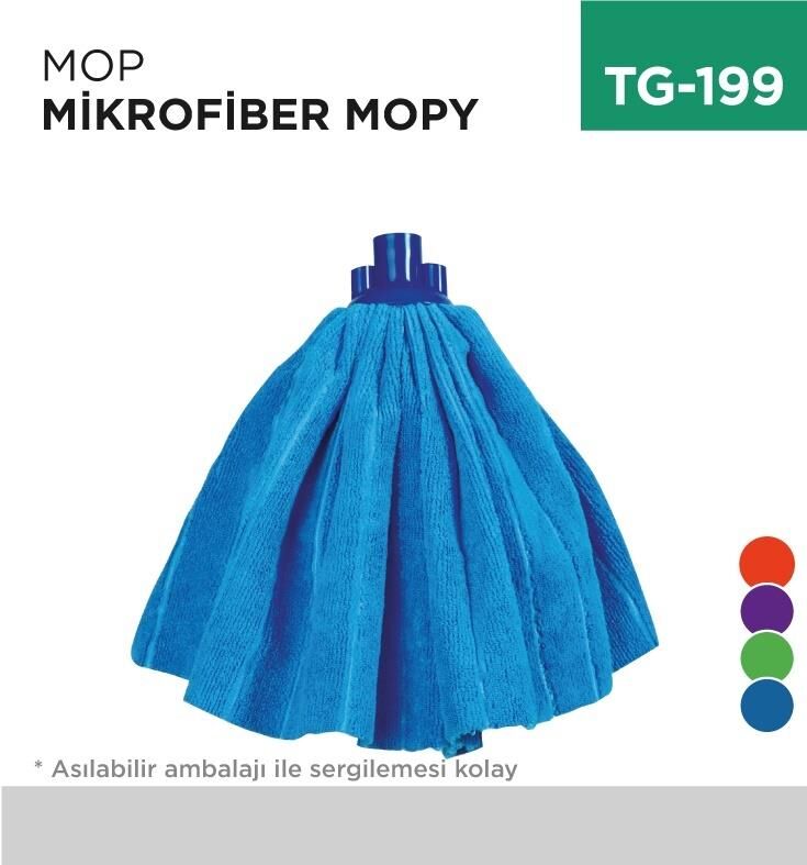 MİCROFİBER MOP %100 MİKROFİBER MOP (%20 POLİAMİD %80 POLYESTER) REMOND TG-199 MOPY