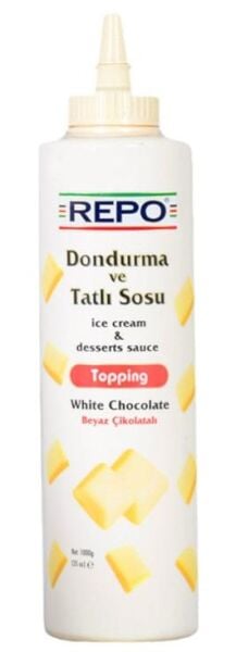 Repo Beyaz Çikolata Topping Dondurma ve Tatlı Sosu 1 KG