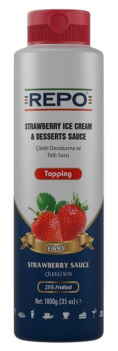 Repo Çilek Topping Dondurma ve Tatlı Sosu 1 KG