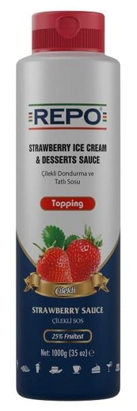 Repo Çilek Topping Dondurma ve Tatlı Sosu 1 KG