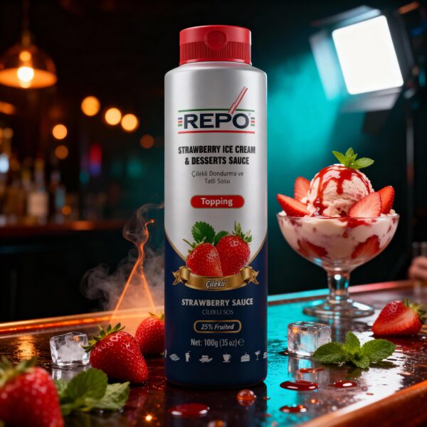Repo Çilek Topping Dondurma ve Tatlı Sosu 1 KG