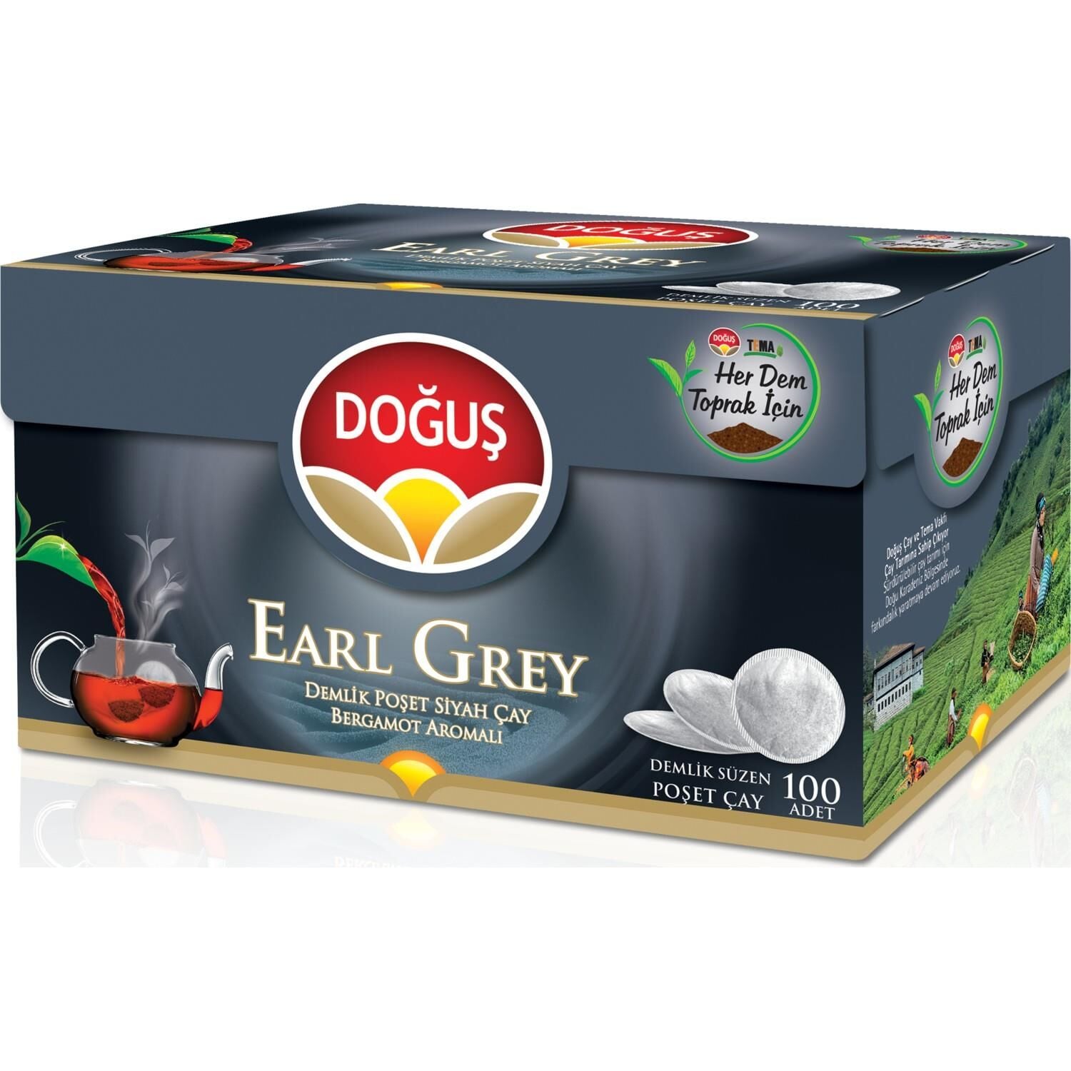 DOĞUŞ EARL GREY DEMLIK POŞET ÇAY 100 LÜ & 120 Lİ