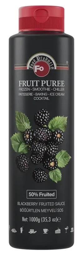 Fo Böğürtlen Meyveli Sos (Frozen) (%50 Böğürtlen) 1 Kg püre