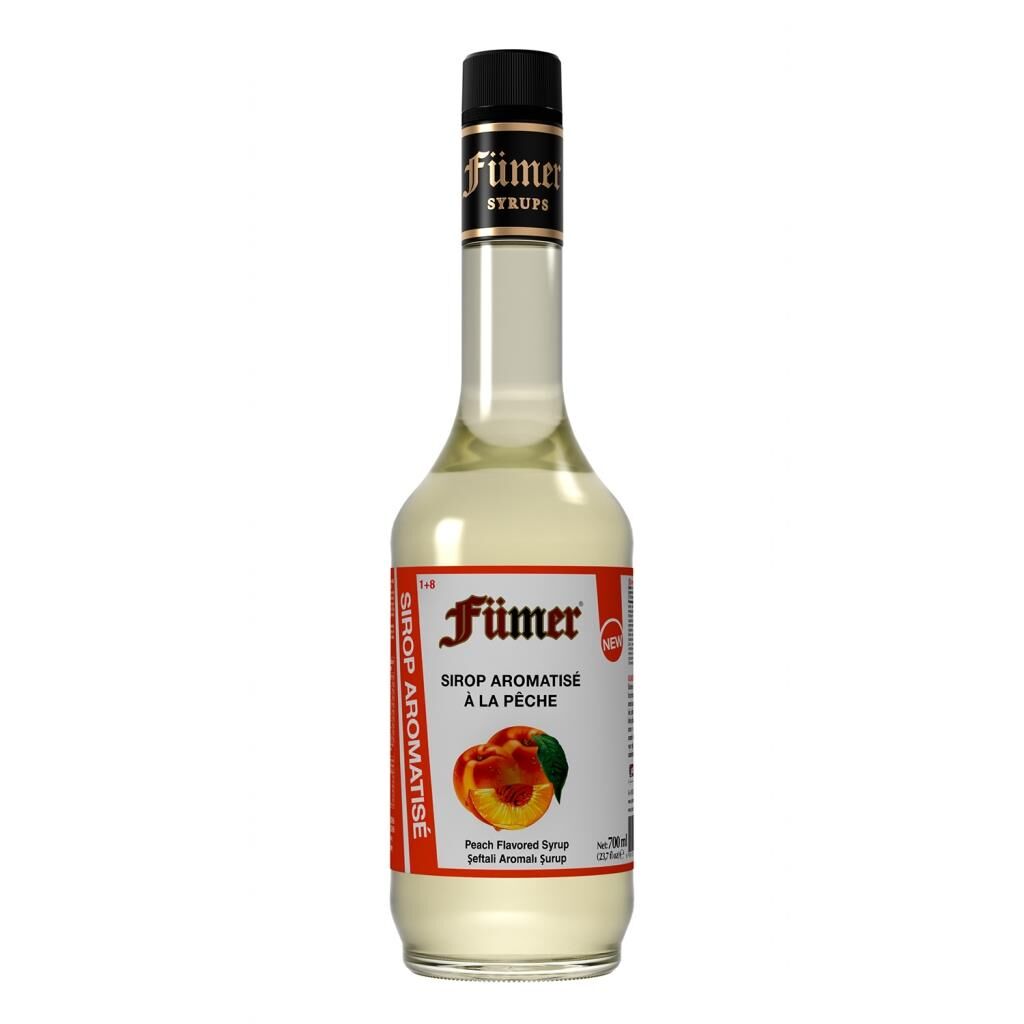 FÜMER ŞEFTALİ AROMALI KOKTEYL SURUBU 700 ML