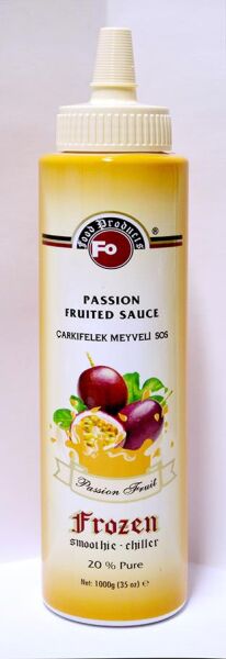 Fo Passion Fruit Meyveli Sos (Frozen) (%20 Çarkıfelek) 1 Kg püre