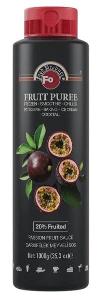 Fo Passion Fruit Meyveli Sos (Frozen) (%20 Çarkıfelek) 1 Kg püre