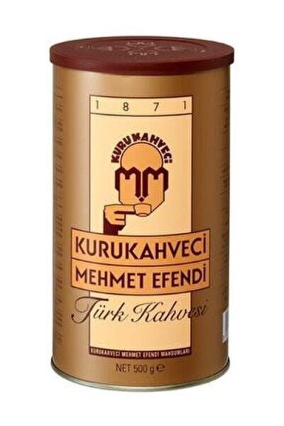 KURUKAHVECI MEHMET EFENDI 500 GR TENEKE KUTU TÜRK KAHVE