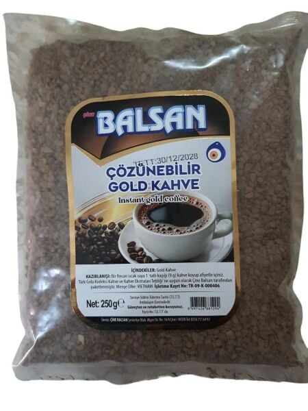 BALSAN NESCAFE GOLD 250 G. ÇÖZÜNEBİLİR GOLD KAHVE