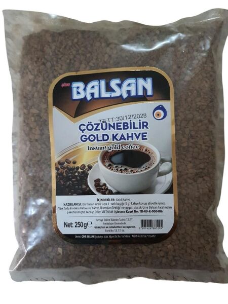 BALSAN NESCAFE GOLD 250 G. ÇÖZÜNEBİLİR GOLD KAHVE