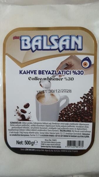 BALSAN COFFEE-MATE 500 G MOKATE KREMA KAHVE BEYAZLATICI