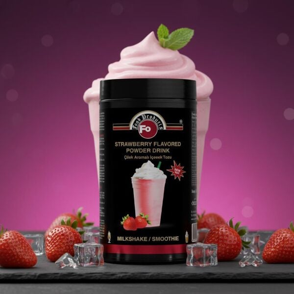 FO MİLK SHAKE ÇİLEK 1 KG KAVANOZ