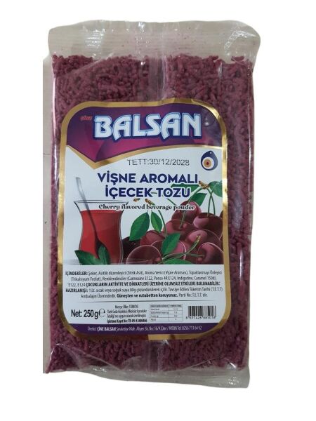 BALSAN GRANÜL VİŞNE 250 G. AROMALI İÇECEK TOZU