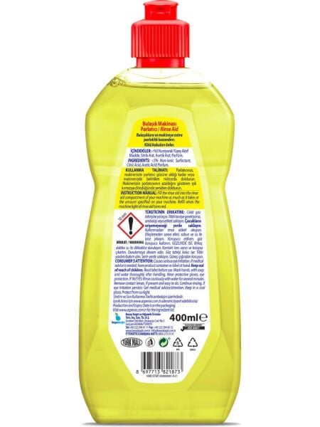 ASPEROX SPARK 400 ML BULAŞIK MAKİNESİ PARLATICI KURUTUCU