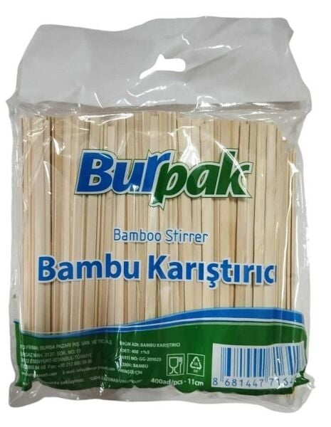 BURPAK BAMBU KARIŞTIRICI 11 CM PK : 400 LÜ