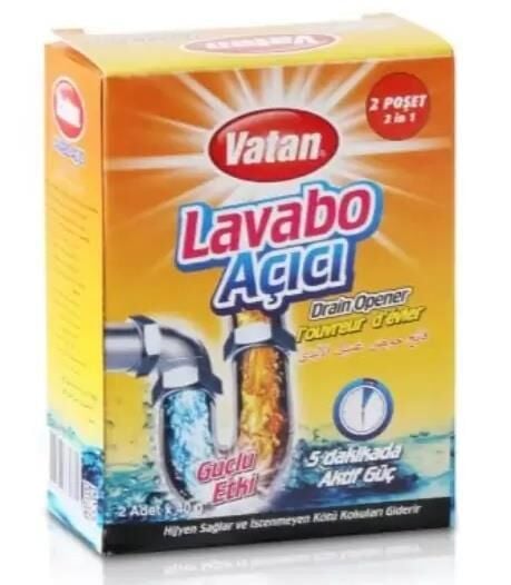 VATAN LAVABO AÇICI 2*40 G = 80 G. GÜÇLÜ ETKİ