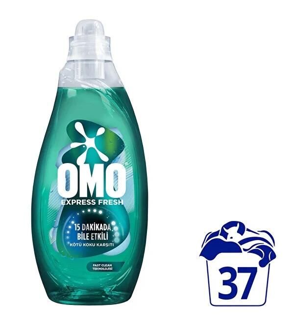 OMO 1480 ML YEŞİL BEYAZ VE RENKLİLER SIVI DETERJAN 37 YIKAMA