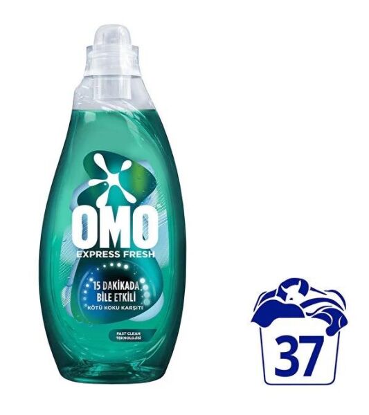 OMO 1480 ML YEŞİL BEYAZ VE RENKLİLER SIVI DETERJAN 37 YIKAMA