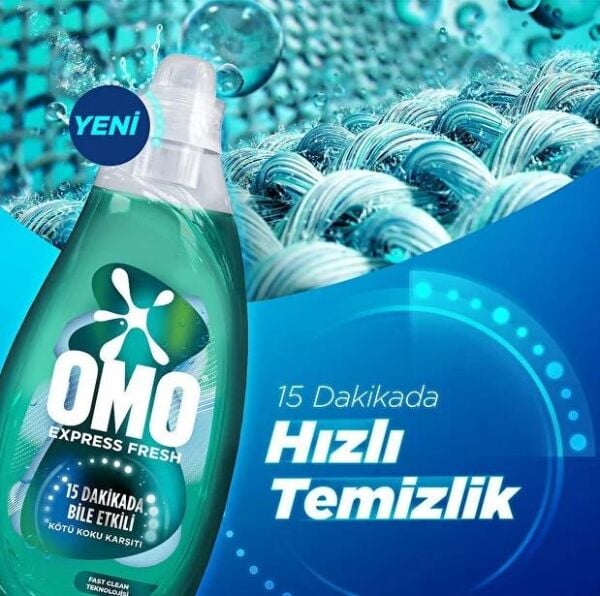 OMO 1480 ML YEŞİL BEYAZ VE RENKLİLER SIVI DETERJAN 37 YIKAMA