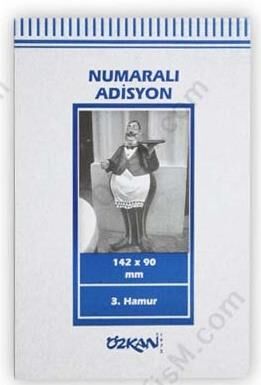 ÖZKAN ADİSYON 3. HAMUR NUMARALI