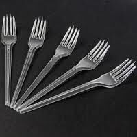 EKONOMİK ŞEFFAF PLASTİK ÇATAL PK:100 LÜ TAKRİBİ EN 2.2 CM BOY 16 CM