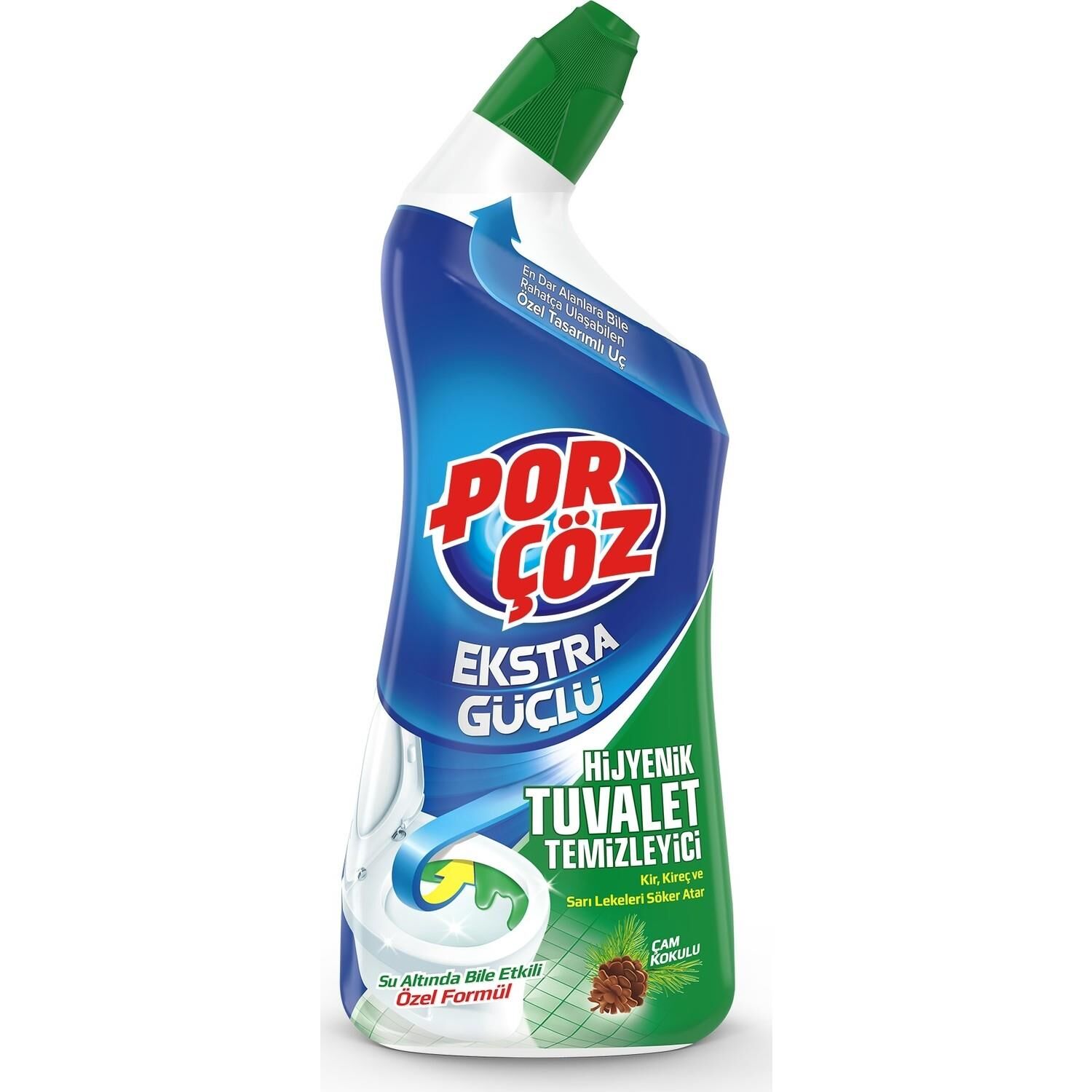 PORÇÖZ ÇAM HİJYENİK TUVALET TEMİZLEYİCİ JEL 750 ML WC TEMİZLEYİCİ ÇAM KOKULU