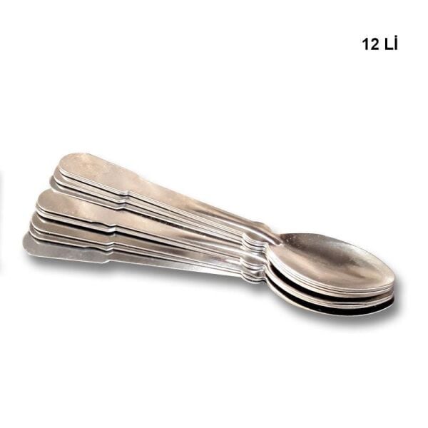 ÇAY KAŞIK KAHVECİ UCUZ EKONOMİK 12'LI 1,50 MM